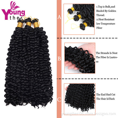 Water Wave Passion Twist Hair Passion Twist Pre looped Braiding Synthetic Hair Fringes Synthetic Crochet Braid Hair